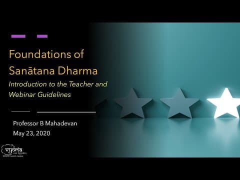 Foundations of Sanatana Dharma